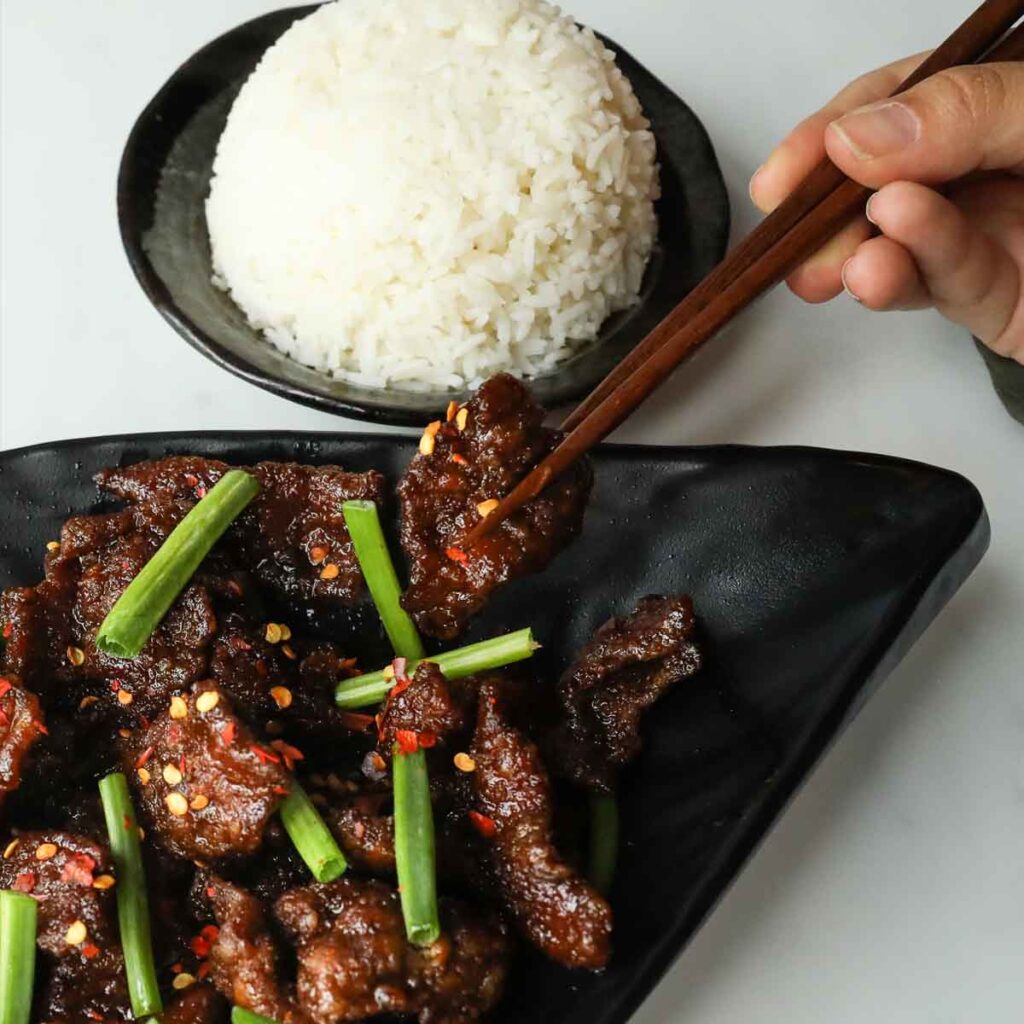 Crispy Mongolian Beef Mongolian Grill